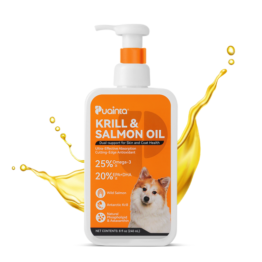 Puainta Krill & Salmon Oil for Dogs – Omega-3 Support for Skin, Coat & Vitality