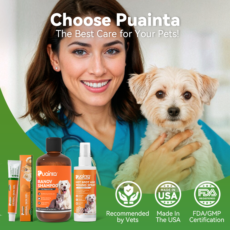 Puainta Natural Herbal Skin Gel – Soothing Skin Comfort for Dogs & Cats