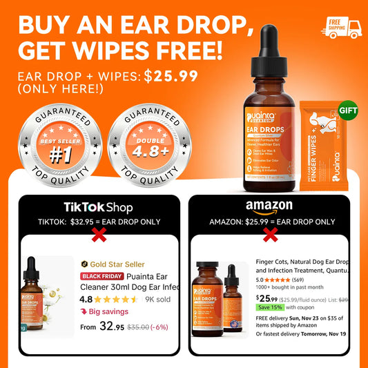 Puainta® Quantum Silver Ear Drops - Soothes itching, Cleans Earwax