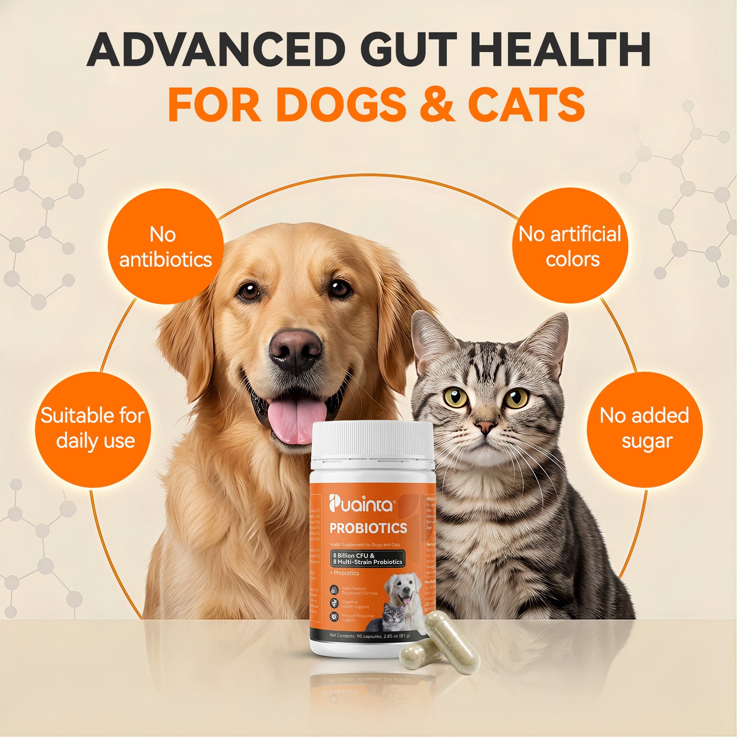 Puainta® Probiotic for Dogs & Cats - Digestive & Immune Support