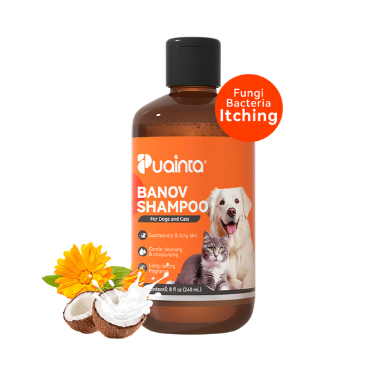Puainta Banov Shampoo for Dogs & Cats – Gentle Relief for Sensitive & Itchy Skin