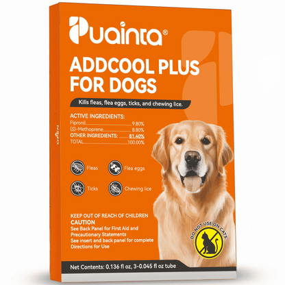 Puainta ADDCOOL Plus Dog Flea & Tick Treatment – Fast-Acting Protection