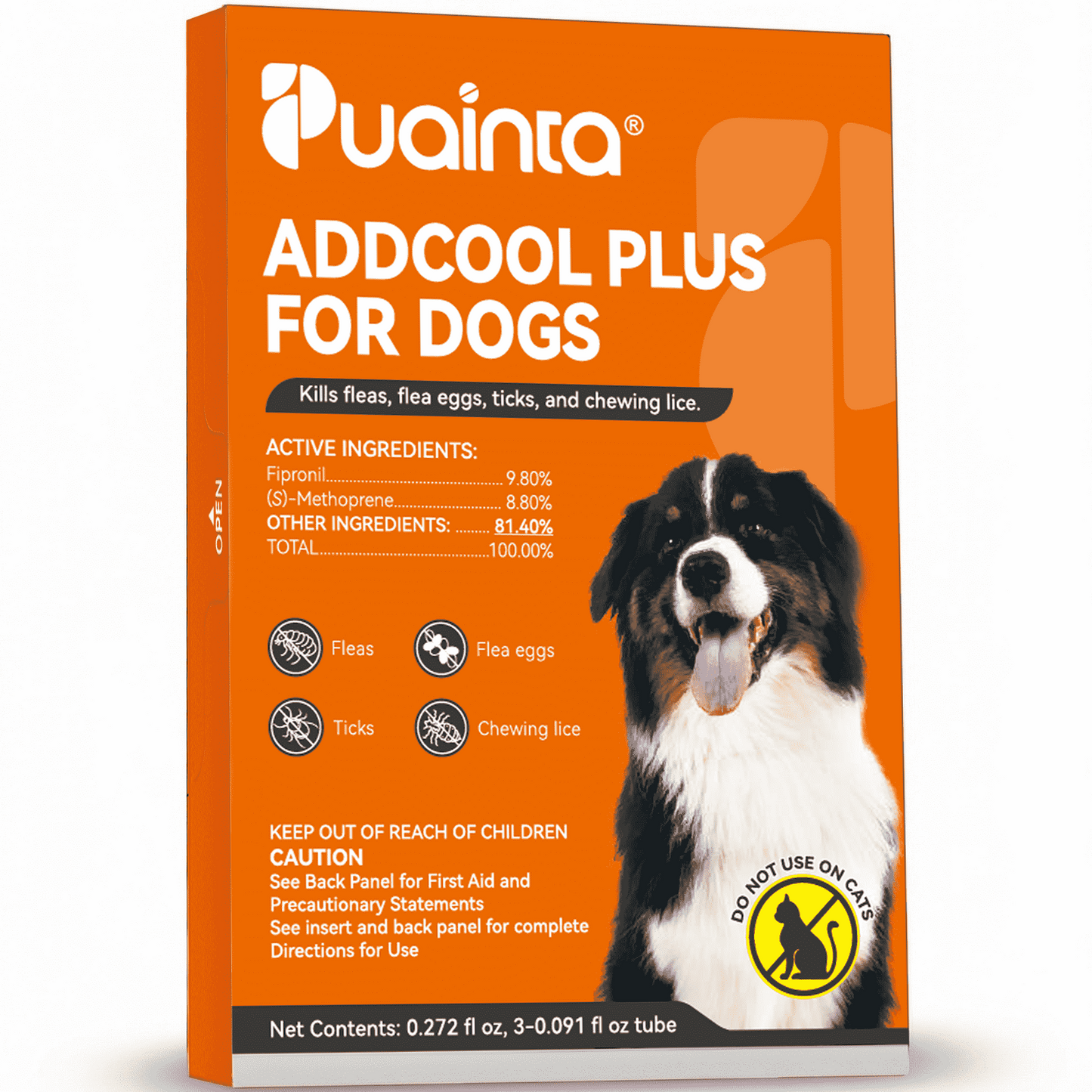 Puainta ADDCOOL Plus Dog Flea & Tick Treatment – Fast-Acting Protection