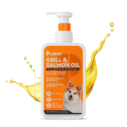 Puainta Krill & Salmon Oil for Dogs – Omega-3 Support for Skin, Coat & Vitality