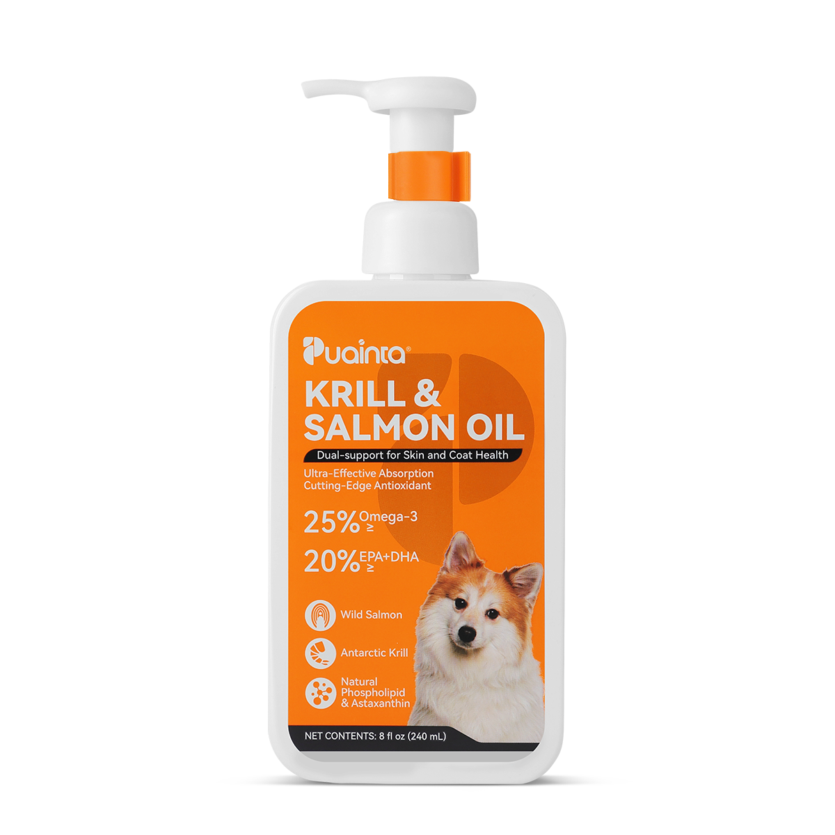 Puainta Krill & Salmon Oil for Dogs – Omega-3 Support for Skin, Coat & Vitality