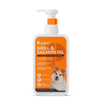 Puainta Krill & Salmon Oil for Dogs – Omega-3 Support for Skin, Coat & Vitality