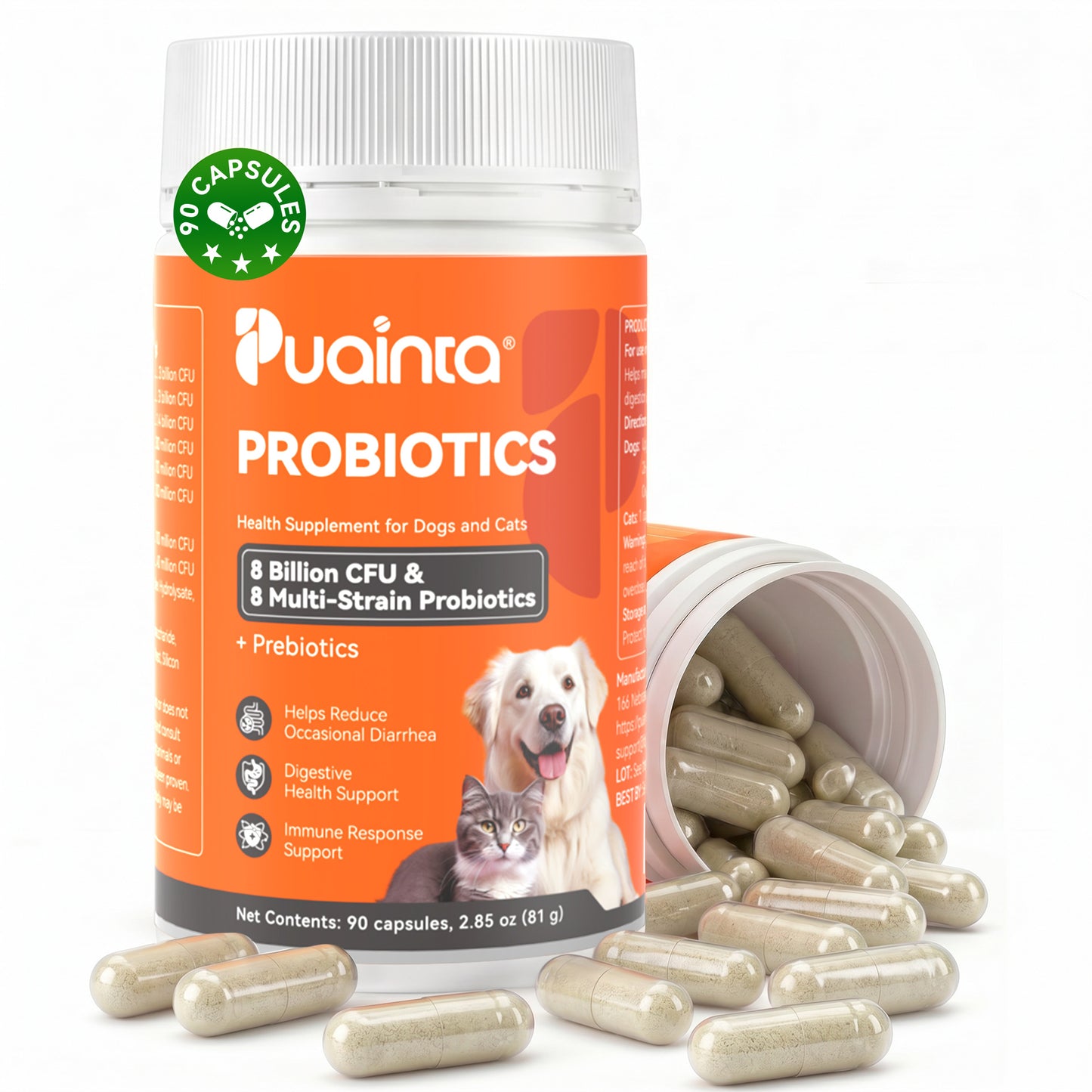 平常益生菌Puainta® Probiotics for Dogs & Cats – Digestive & Gut Health Support