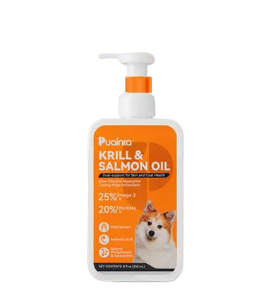 Puainta Krill & Salmon Oil for Dogs – Omega-3 Support for Skin, Coat & Vitality