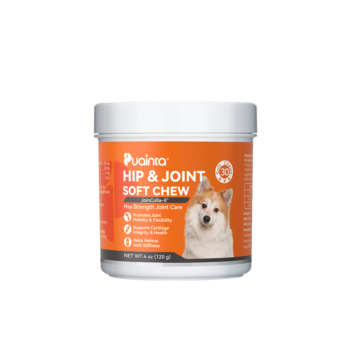 Puainta® Weichkausnack für Hunde mit Hüftgelenk unterstützt die Beweglichkeit 
