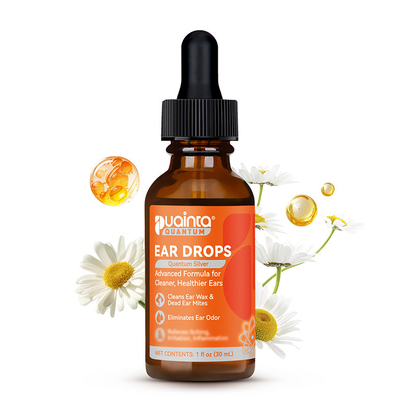 Puainta Quantum Silver Ear Drops for Dogs & Cats – Gentle Ear Care Solution