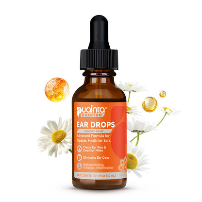 Puainta Quantum Silver Ear Drops for Dogs & Cats – Gentle Ear Care Solution