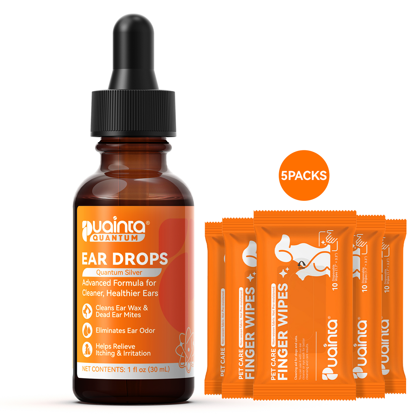 Puainta® Quantum Silver Ear Drops - Soothes itching, Cleans Earwax