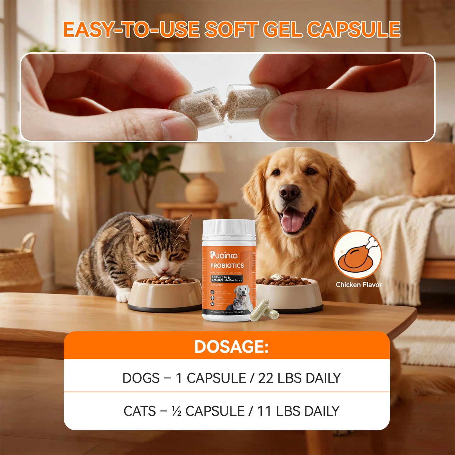 Puainta® Probiotic for Dogs & Cats - Digestive & Immune Support
