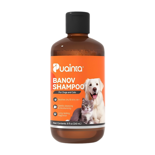 Puainta Banov Shampoo for Dogs & Cats – Gentle Relief for Sensitive & Itchy Skin