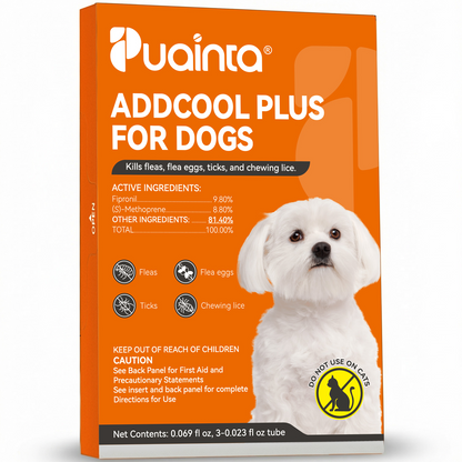 Puainta ADDCOOL Plus Dog Flea & Tick Treatment – Fast-Acting Protection