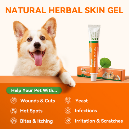 Puainta Natural Herbal Skin Gel – Soothing Itch Relief for Dogs & Cats