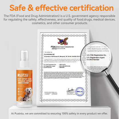 Puainta® Quantum Silver Hautspray für Hunde/Katzen 